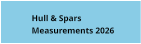 Hull & Spars  Measurements 2026
